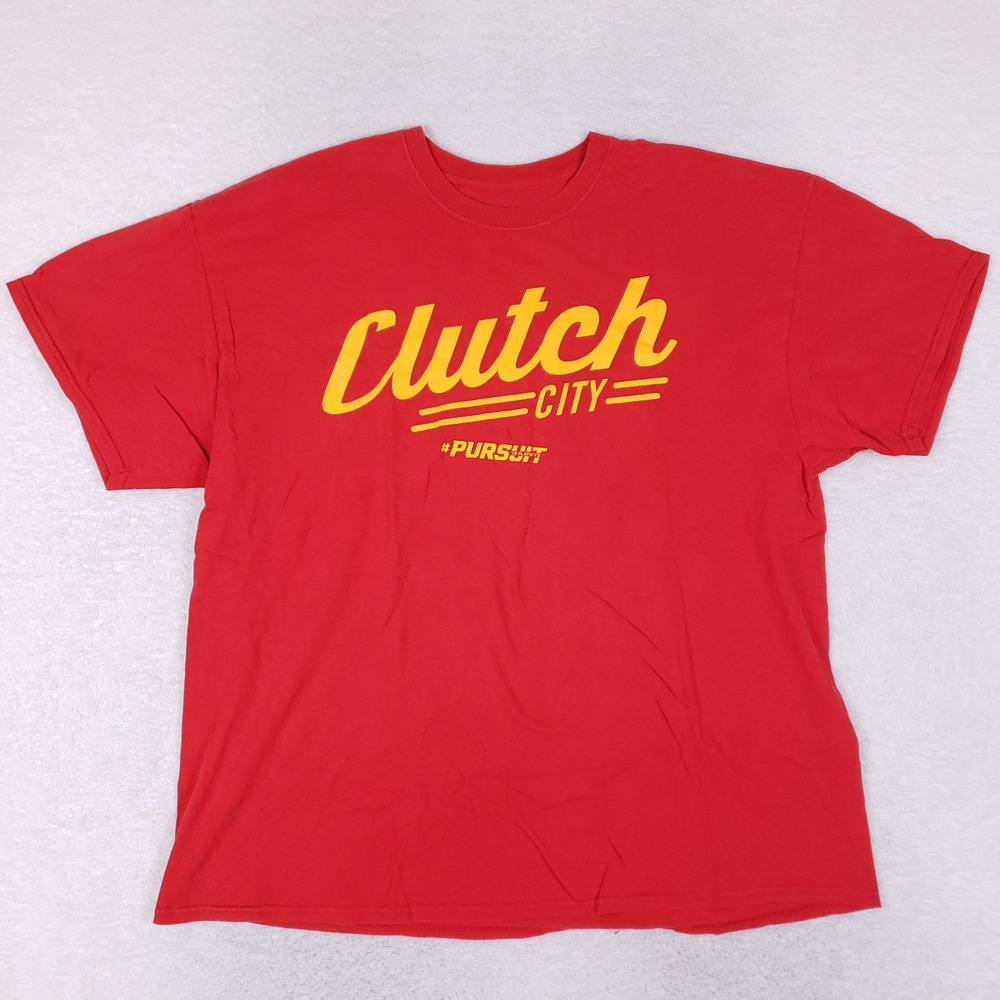 Houston Rockets Clutch City T Shirt Mens L Red 2015‎ NBA Playoffs Pursuit H-Town